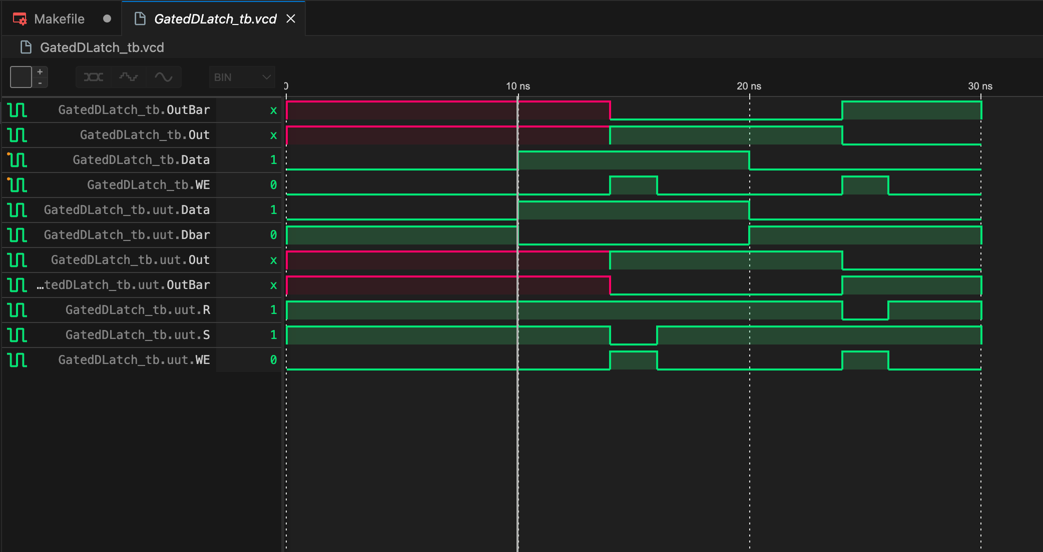 Display the waveform in vscode